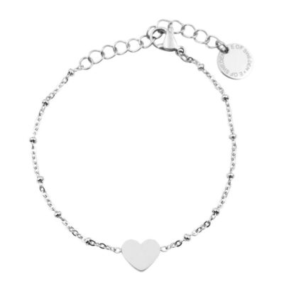 Armband E of Sweden  | Heart Armband Stal